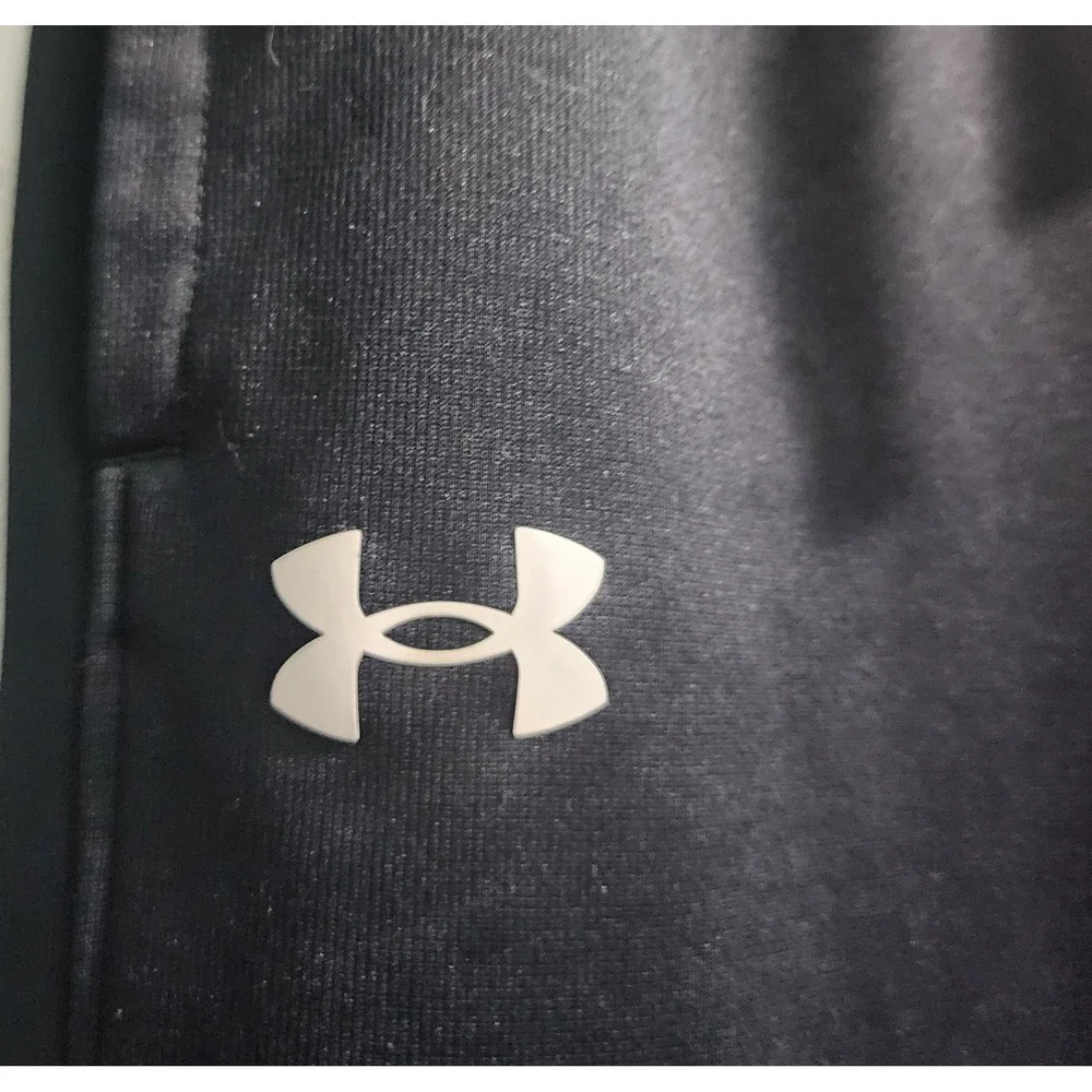Under Armour Kids Black Loose Fit Athletic Jogger Pants Youth Large YLG